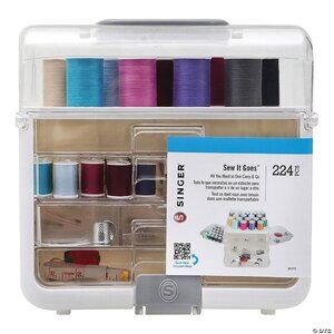SINGER® Sew-It-Goes® 224 Piece Sewing & Craft Storage Kit with Classic Colors